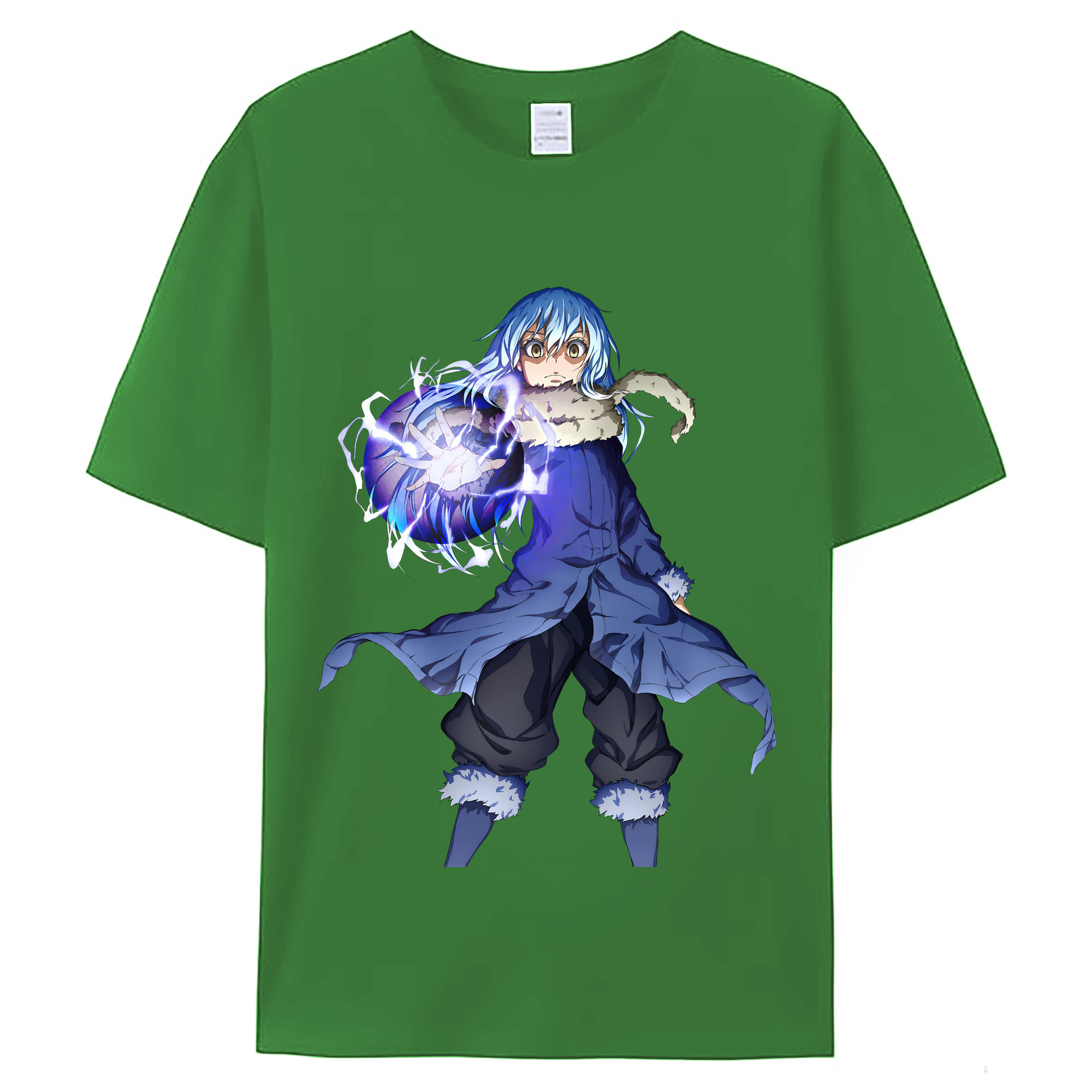 （画像用） 転スラ Regarding Reincarnated to Slime レディースカジュアルプリントTシャツ（綿100％）